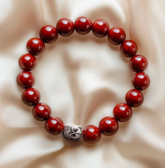 Natural Red Jasper Bracelet – Bold & Timeless Design