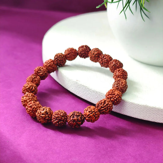 Spiritual Protection Rudraksha Stretch Bracelet