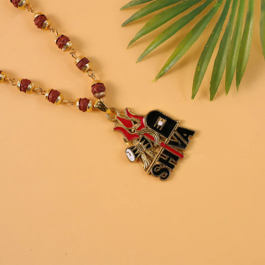 Divine Protection Trishul Rudraksha Necklace