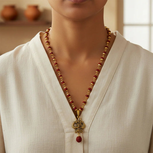 Mahakal Hanuman Trishul Spiritual Necklace
