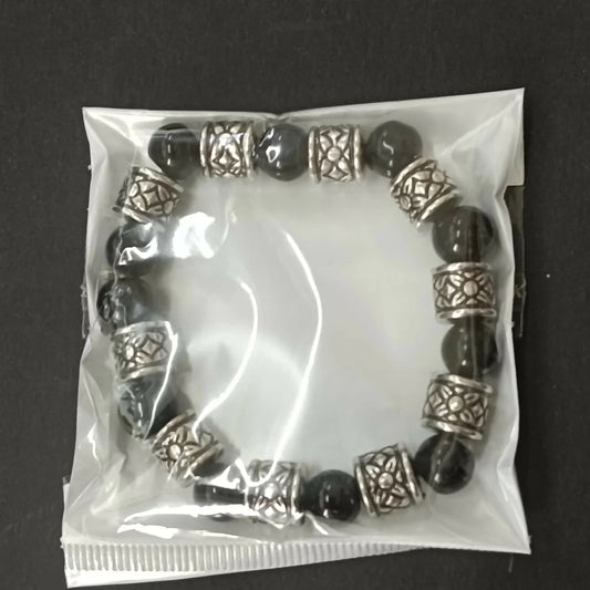Oxidised Beads Bracelet in Antique Silver Finish – Elegant Jewelry